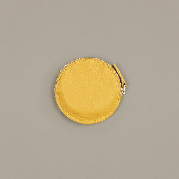 Porta-moedas Redondo Mostarda