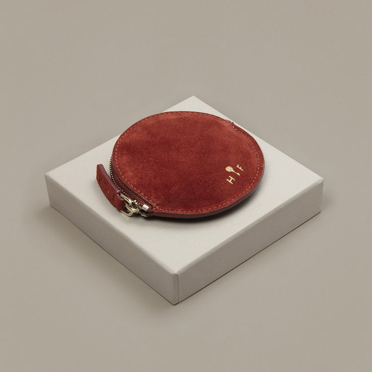 Porta-moedas Redondo Terracota