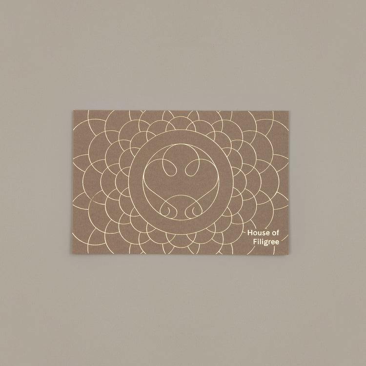 Carte Postale Écailles Cappuccino