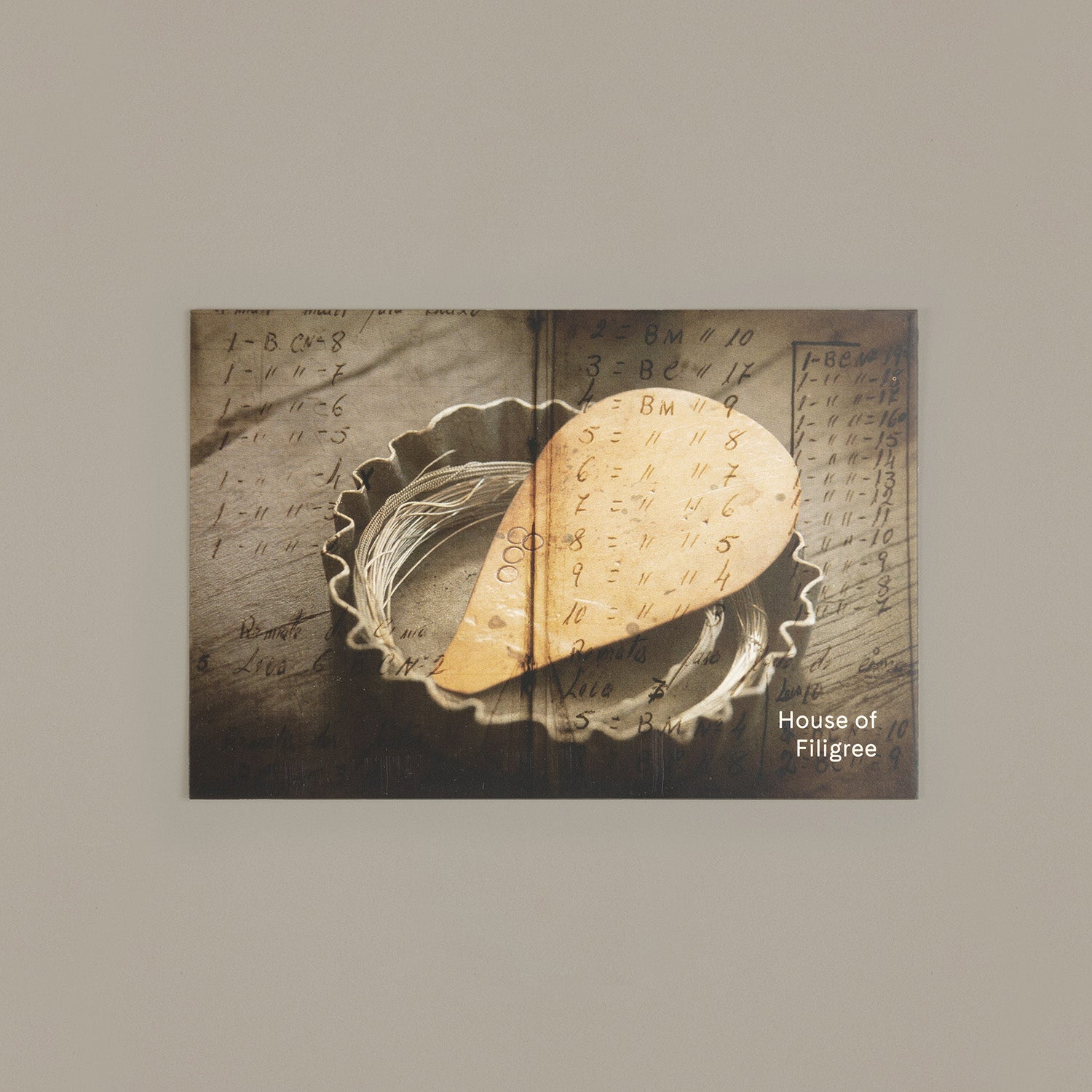 Instruments postcard – House of Filigree